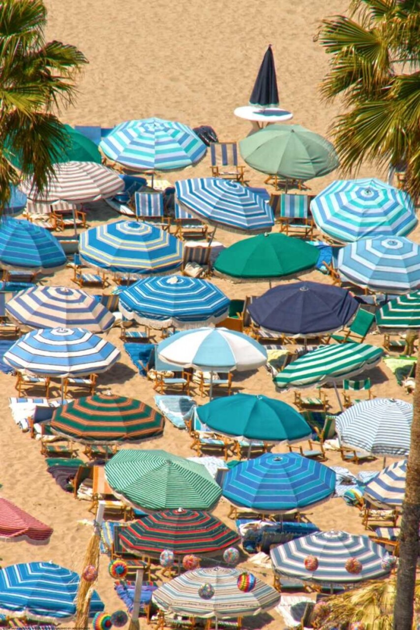 Umbrellas 2 Poster Print by Sally Linden - Item # VARPDXLIN36